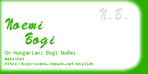 noemi bogi business card