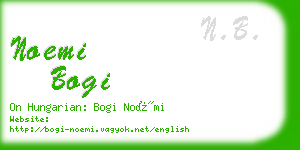 noemi bogi business card